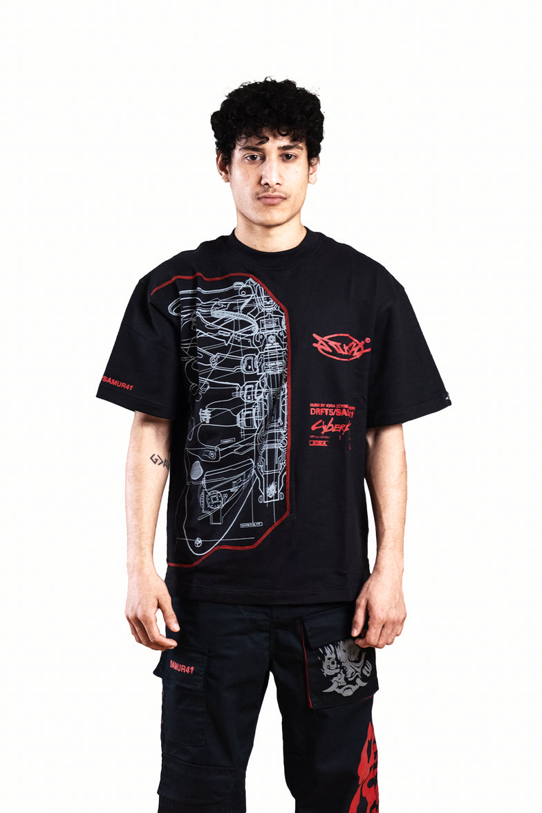 Samurai Oversized T-Shirt - Inspired by Cyberpunk 2077