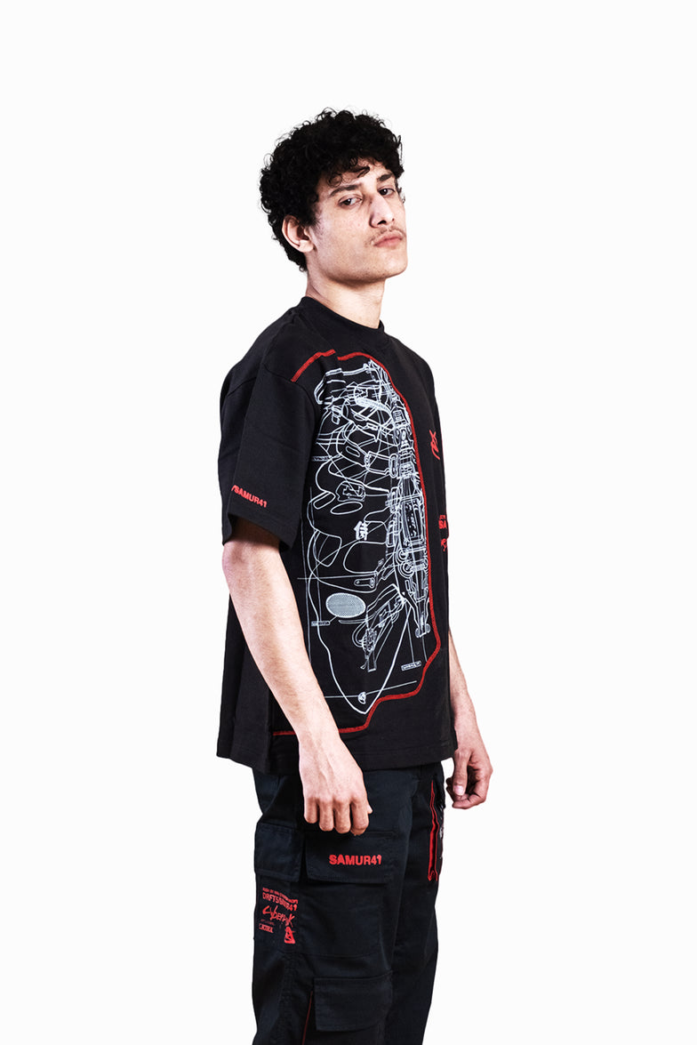 Samurai Oversized T-Shirt - Inspired by Cyberpunk 2077