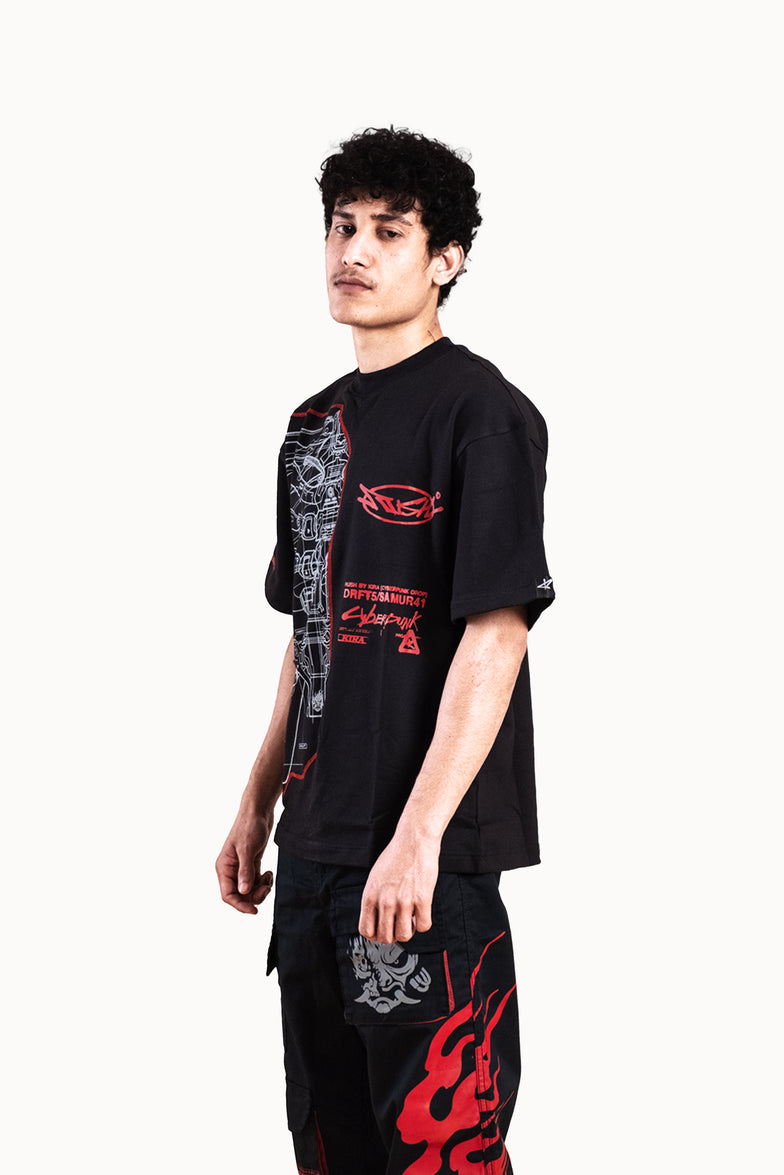 Samurai Oversized T-Shirt - Inspired by Cyberpunk 2077