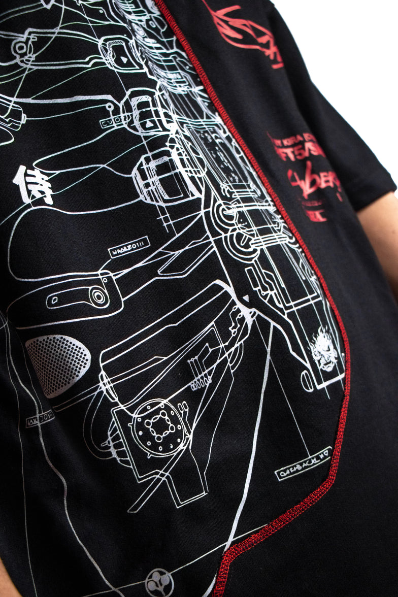Samurai Oversized T-Shirt - Inspired by Cyberpunk 2077