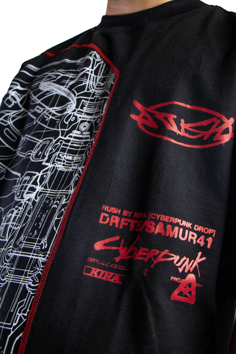 Samurai Oversized T-Shirt - Inspired by Cyberpunk 2077