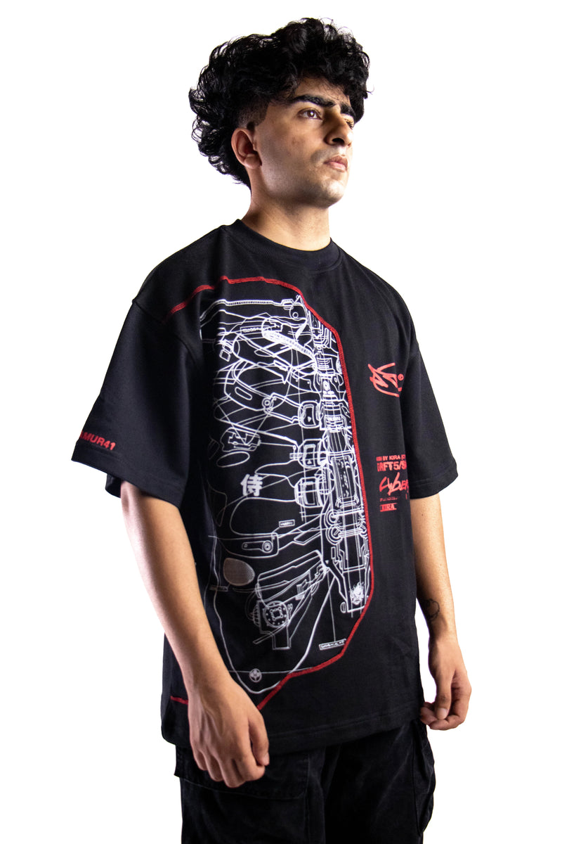 Samurai Oversized T-Shirt - Inspired by Cyberpunk 2077